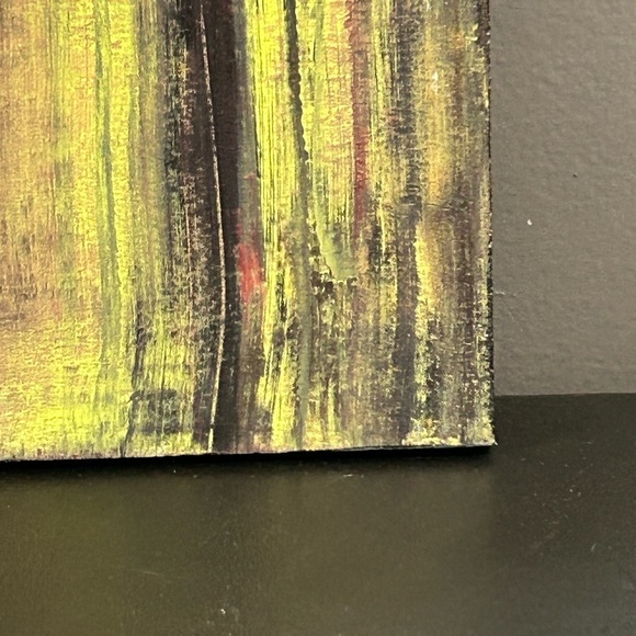 Original Abstract Painting On Reclaimed Wood 12” X 12 “ X 1” A Walk Through Time - Picture 10 of 14